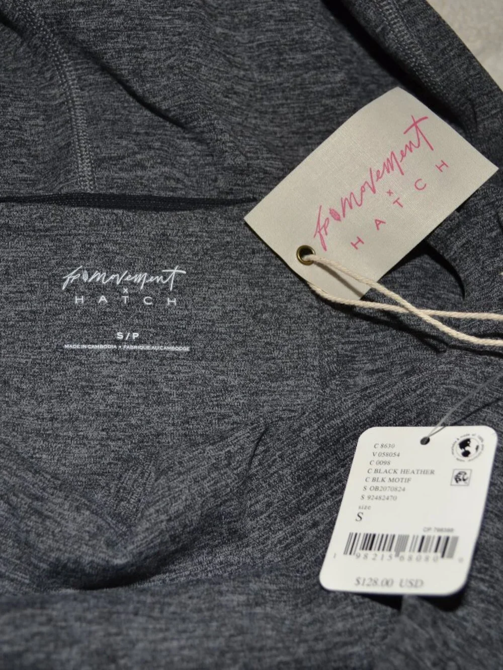 Free People NEW FP Movement x Hatch Never Better Heather Grey One piece Size S